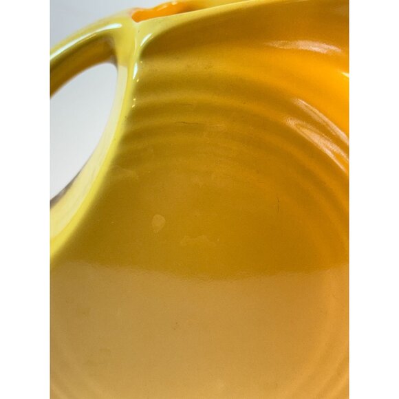 Vintage Fiesta Ware Yellow Juice Water Pitcher Vase READ WEAR - Picture 9 of 13